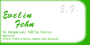evelin fehn business card